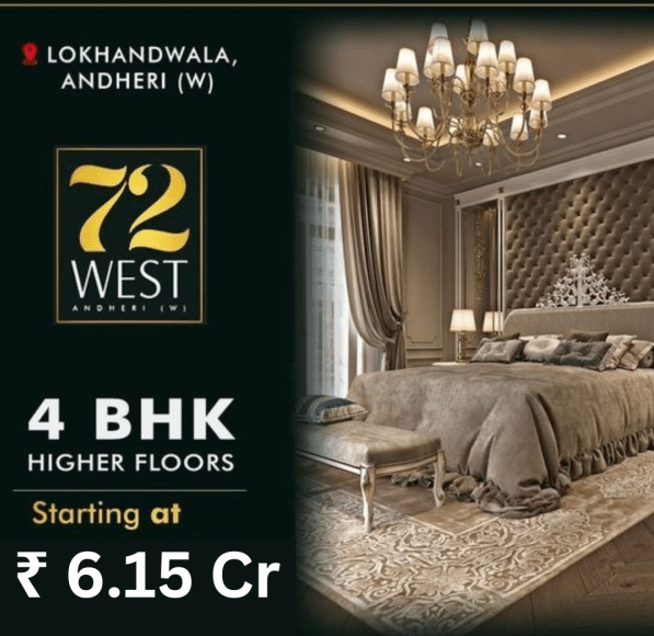 4 BHK 2000 Sq.ft. Apartment for Sale in Andheri West, Mumbai