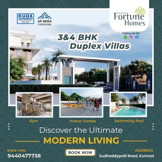 Vedansha Fortune Homes Exclusive Residences Kurnool